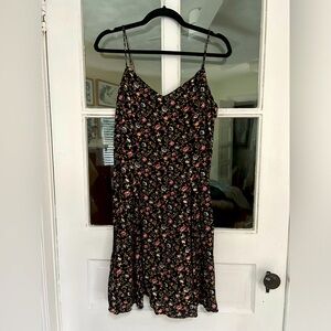 Express vintage 90s rayon floral spheghetti strap dress